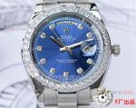 Rolex Day Date Replica Blue Diamond Dial President Watch 40mm